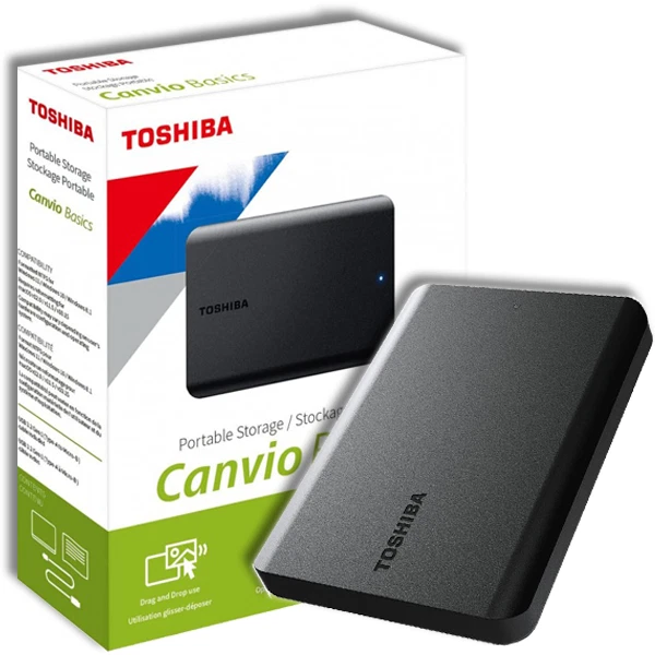 Toshiba Canvio Basics 4TB, 2,5" Disco Rigido Esterno - HDTB540EK3CA