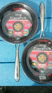 Menge 2 DiamoTech Antihaft Keramikbeschichtung Ernte Kochgeschirr 9,5" Pfanne Langlebig - Bild 1 von 3
