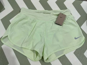 Nike Eclipse Dri-FIT Women's Size XXL Lime Ice Running Shorts $50 NWT #CZ9580 - Picture 1 of 7