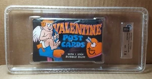 1970 Topps Valentine Post Cards GAI Graded 7.5 Sealed Pack 1 Of 2 (E-1) - Picture 1 of 9