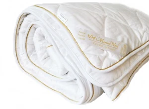 ELEGANTE EDREDÓN DE LANA MERINO DORADO EDREDÓN Natural Ligero Verano 4.5 tog 250gsm - Imagen 1 de 6