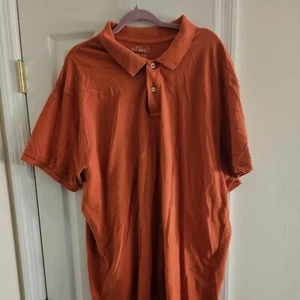 Old Navy Size 3X  Men's Short Sleeve Shirt knit button up orange EUC big & tall  - Picture 1 of 3