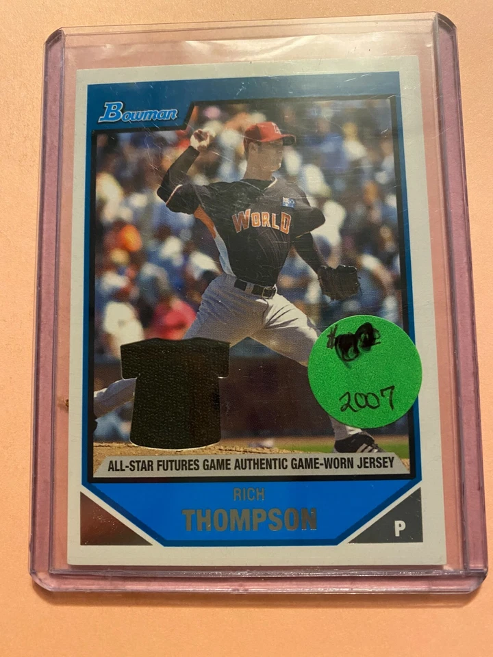 A20,021 - 2007 Bowman Draft Future's Game Prospects Jersey #BDPP78 Rich Thompson - Image 1 of 1