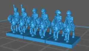 Französischer Marschall, General, Oberst - 6 mm Minis - Bild 1 von 1