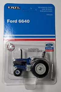 1/64 Ford 6640 Tractor, ROPS, 2WD, New on card - Picture 1 of 3