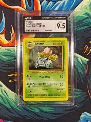 2000 - Pokemon Base Set 2 - Ivysaur - 44/130 - CGC 9.5 - Image 1 of 3