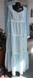 BLUE DAISY 70S RETRO SUMMER DRESS SUPER CUTE 42 BUST BOHO HIPPY - Picture 1 of 1
