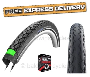 SCHWALBE MARATHON 27 x 1 1/4 Greenguard Traditional Vintage Bike TYRE & TUBE - Picture 1 of 10