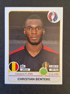 Christian Benteke 482 Belgium sticker Panini UEFA France - Picture 1 of 3