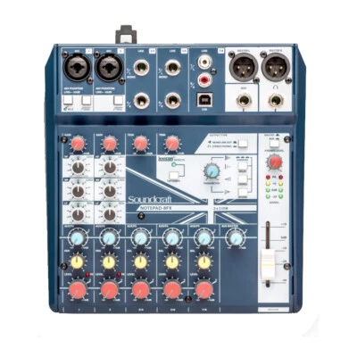 Soundcraft Notepad-8FX Analog Mixing Console w USB I/O & Lexicon Effects, New! - Image 1 of 4