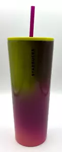 Starbucks 2022 Fall Purple/Gold/Berry Gradient Ombre SS Tumbler 24 Oz Neu Straw - Bild 1 von 14