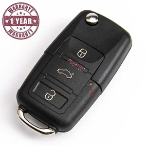 LLAVE FUNDA PARA VW CADDY GOLF PASSAT SHARAN TIGUAN JETTA BEETLE POLO 3 PULSADOR - Bild 1 von 8