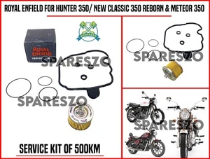 Royal Enfield "SERVICE KIT OF 500KM" For Hunter & Meteor 350/Classic 350 Reborn - Picture 1 of 11