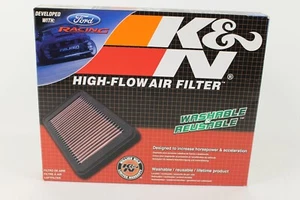 K&N High Flow Air Filter Ford Mustang 33-2431 Reusable New Open package - Foto 1 di 4