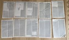 10 Letraset Body Type Partial Sheets Various Fonts/Sizes