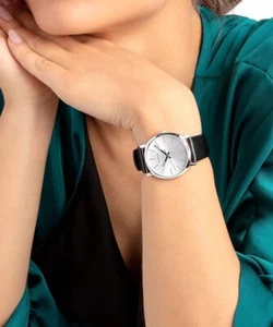 CALVIN KLEIN CK Posh SWISS Made Ladies Watch Black RRP£220 NEW GIFT for Her - Picture 1 of 11