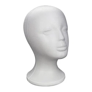 Espuma Duradera Alto Maniquí -Cabeza -Cabeza -Modelo Display Bufandas Pelucas - Imagen 1 de 11