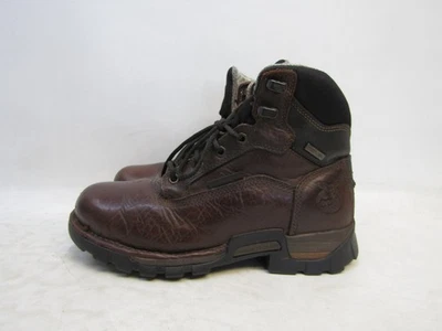 Botas de trabajo Georgia para hombre talla 8 M de cuero marrón con cordones de 6" Foto 1 de 4