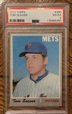 Tom Seaver 1970 Topps #300 PSA 4 en muy buena condición-ex HOF recién graduado Foto 1 de 2