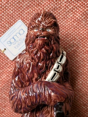 ✨10" Chewbacca Wookiee Bank Sigma Vintage Cerámica Pintado a Mano Star Wars Japón✨ Foto 1 de 4