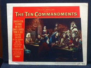 Vintage Original 1956 "The Ten Commandments" Lobby Card a - Picture 1 of 2