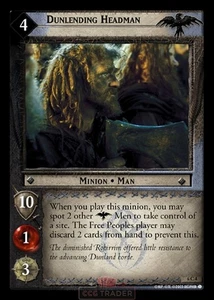 LOTR TCG 6C4 Dunlending Headman Ents of Fangorn - Picture 1 of 1