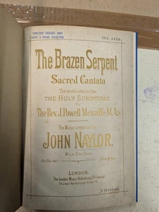Naylor: The Brazen Serpent: vocal score: London: Music Score - Picture 1 of 3