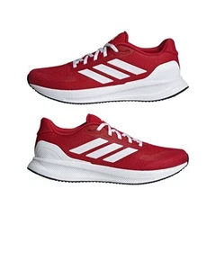 Scarpe Sneakers UOMO Adidas running Jogging RUNFALCON 5 Rosso - Zdjęcie 1 z 21