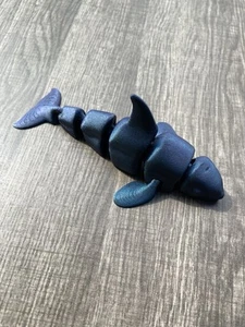 3d printed Orca Whale Animal Fish Ocean Articulated fidget Toy Kids Decoration - Picture 1 of 2