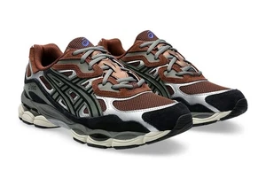 Talla 9.5 - Asics Gel NYC Marrón Rojizo Gris Campanario - Imagen 1 de 6