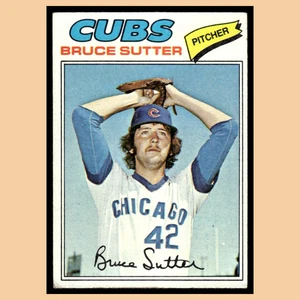 Bruce Sutter Rookie #144 1977 Topps Chicago Cubs Baseballkarte MLB NM - Bild 1 von 4