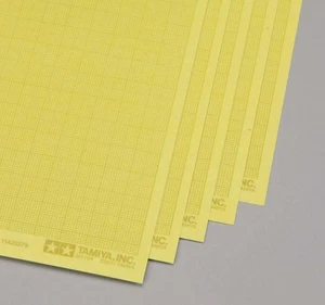 Tamiya 87129 Masking Sticker Sheet Grid Type 9.5" x 7" Pack Of 5 - Picture 1 of 1