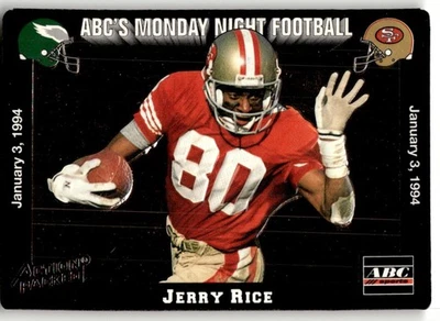 1993 Action Packed Monday Night Football Jerry Rice #78 - Image 1 of 2