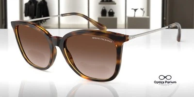 Gafas de sol para mujer ARMANI EXCHANGE AX4151S 821313 brillantes Habana grado oscuro 55 Foto 1 de 4