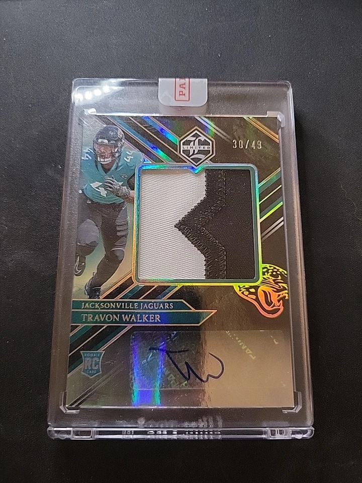 2022 Panini Limited Travon Walker Jumbo Rookie Patch Auto /49 - Image 1 of 2