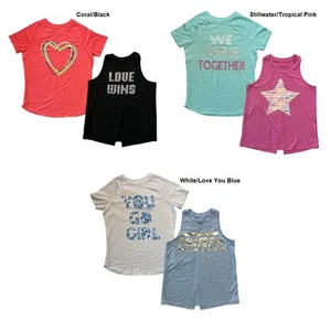 Member's Mark Girl's 2-Pack Moisture Wicking Lightweight Active Tees - Picture 1 of 6