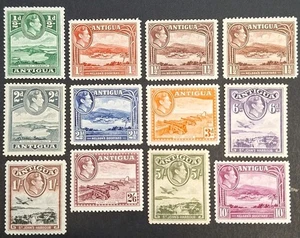 Antigua 1938-50, "Fort James" 12x Stamps Mh (up to 10s.) - Picture 1 of 2