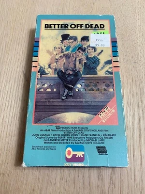 Better Off Dead VHS 1985 KEY VIDEO John Cusack Rare First Edition Comedy Classic Foto 1 de 4