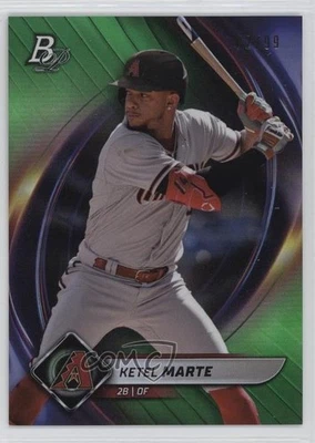 2022 Bowman Platinum Green /99 Ketel Marte #55 - Image 1 of 2