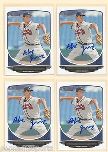 ALEC GROSSER Signed/Autographed 2013 BOWMAN DRAFT CARD Atlanta Braves w/COA