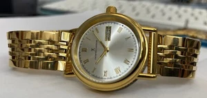 Automatikuhr Jacques Cantani Herrenuhr Edelstahl vergoldet Tag-Datum JC-315 - Picture 1 of 6