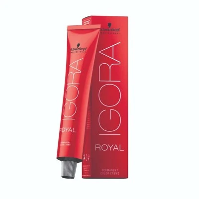 Schwarzkopf Igora Royal Permanent Hair Dye Cream 60ml Tube BNIB SEALED FREE POST - image 1 of 3