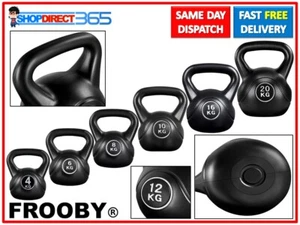 4-20kg Vinyl Kettlebell Weight Set Kettlebells Exercise Home Fitness Workout Gym - Picture 1 of 23