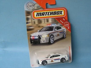 Matchbox Dodge Charger RCMP Canadian Police Car White 75mm Toy Model in BP c - Picture 1 of 1