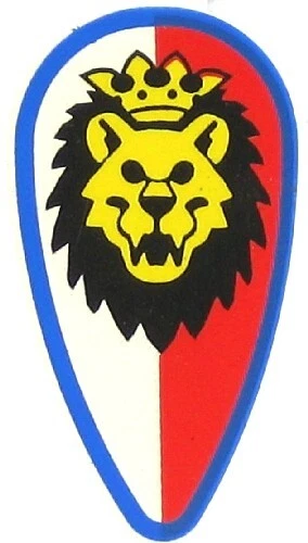 LEGO Parte Escudo con Patrón León Caballeros Reales Foto 1 de 1