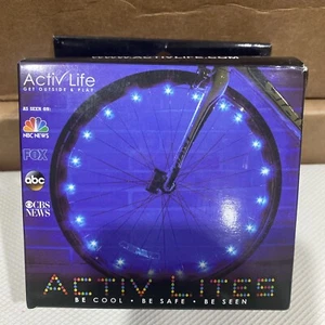 Activ Life Strip LED Bicycle Bike Tire Wheel Lights Blue 2 wheel pack - Picture 1 of 4