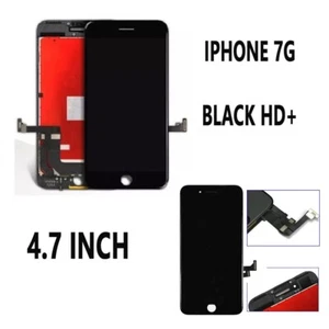 Do iPhone7 4.7 Czarny ekran dotykowy LCD Digitizer Wyświetlacz Montaż Wymiana - Zdjęcie 1 z 2
