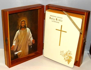 1965 MEMORIAL EDITION HOLY BIBLE ILLUSTRATED - CATHOLIC VERSION - LEATHER BOUND - Picture 1 of 14