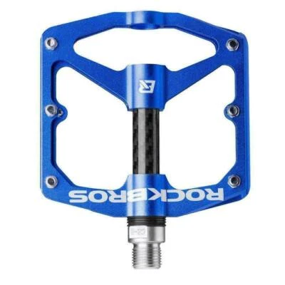 RockBros Bicycle Road Mountain Bike Pedals Carbon Fiber Sealed Bearings Aluminum - Image 1 of 4