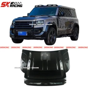 For Land Rover Defender 2020-2024 Carbon Fiber Front Hood Panels Enginne Cover - Picture 1 of 11